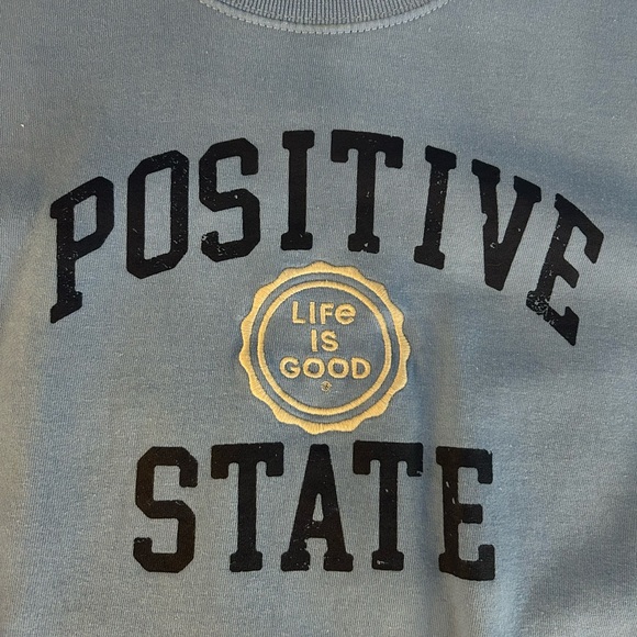 NWOT Life is Good “Positive State” crewneck sweatshirt. - Picture 3 of 5